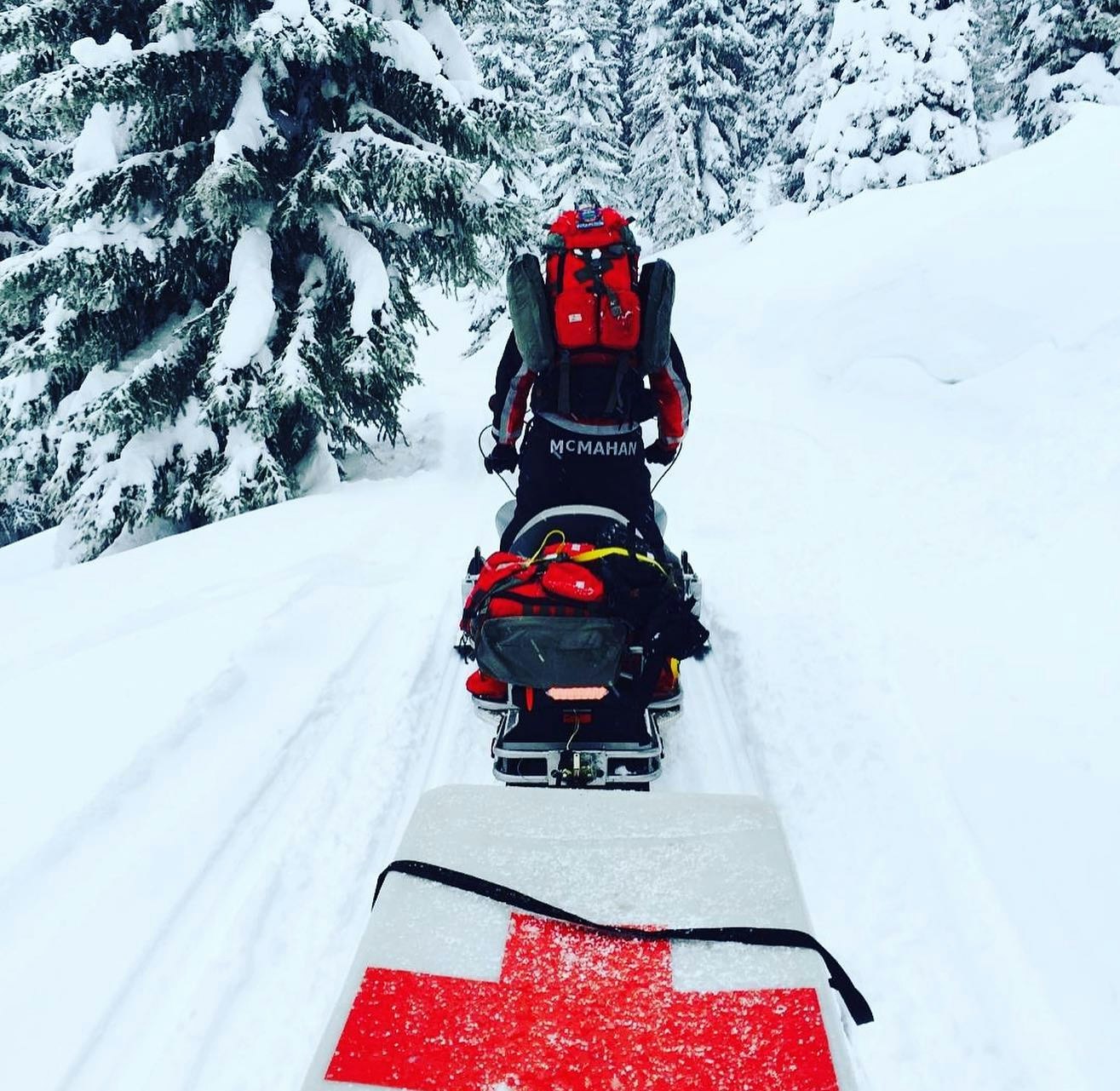 May contain: nature, outdoors, snow, clothing, glove, and snowmobile
