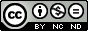 Creative Commons license icon indicating Attribution-NonCommercial-NoDerivatives (CC BY-NC-ND).