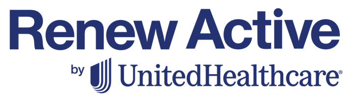 The image shows the logo for "Renew Active by UnitedHealthcare."