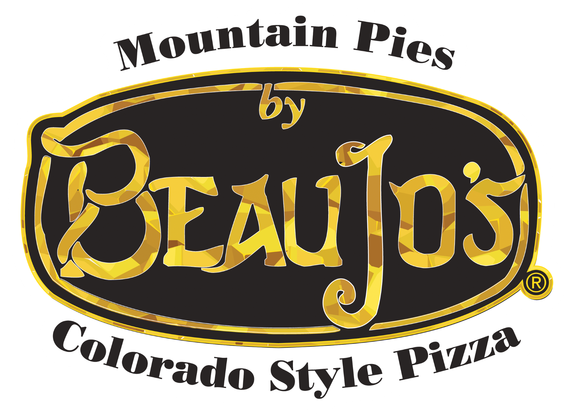 Logo for Beau Jo's Mountain Pies, Colorado style pizza.