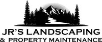 Logo with trees, mountains, and text: "JR'S LANDSCAPING & PROPERTY MAINTENANCE".
