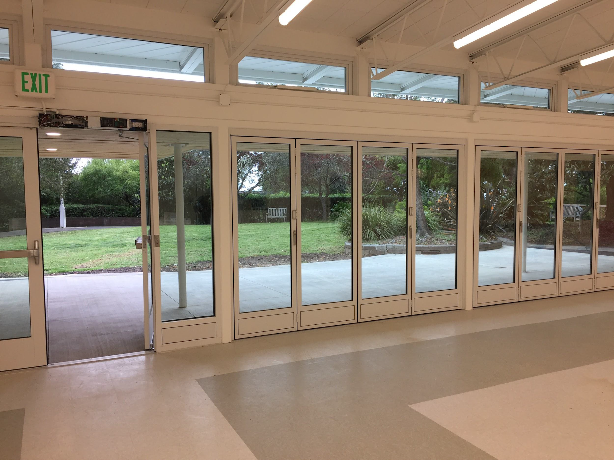 May contain: door, floor, flooring, and folding door