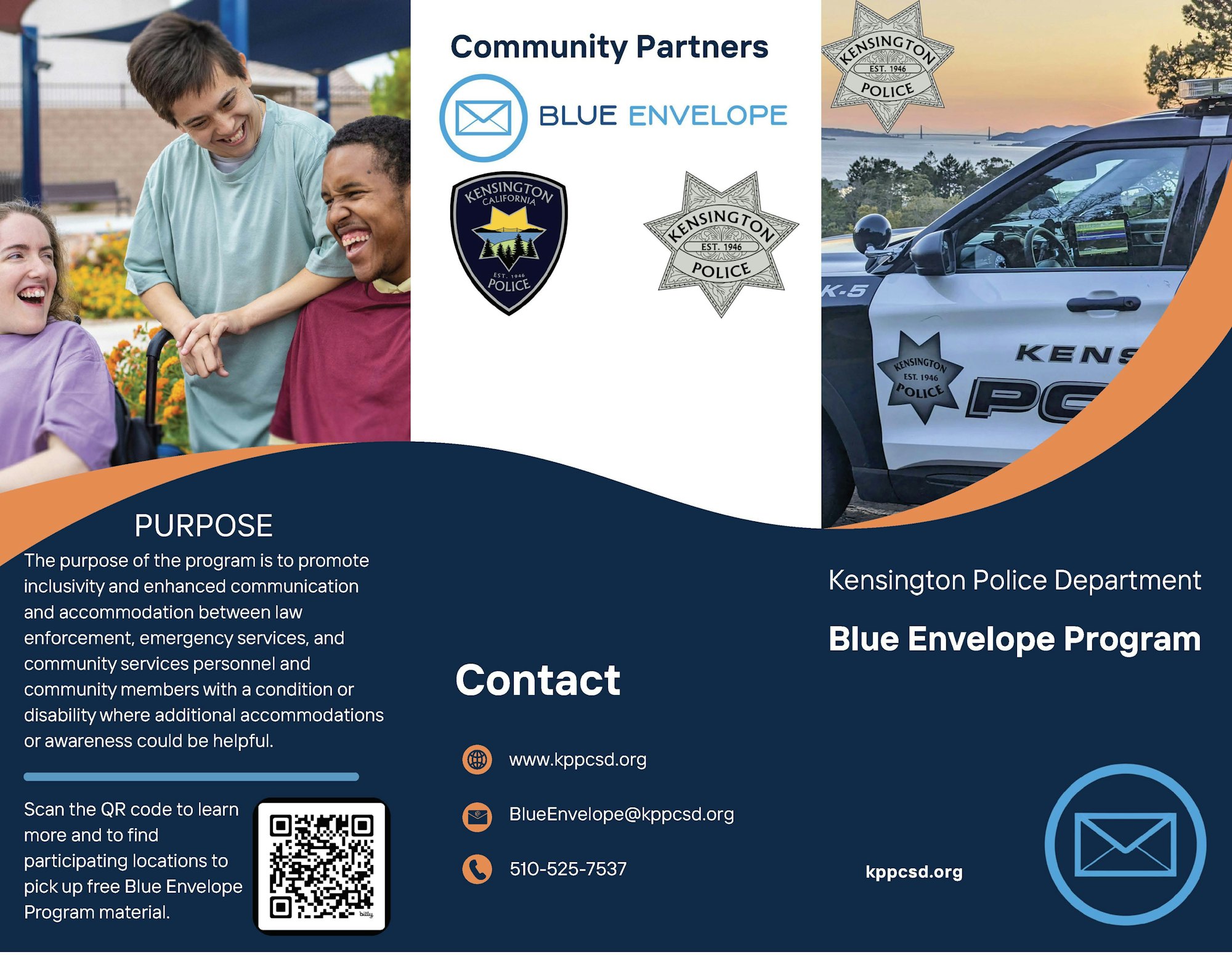 Kensington Police Dept's Blue Envelope Program promotes inclusivity between law enforcement and community members with disabilities.