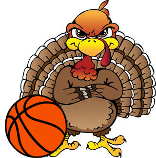 Image of a turkey and a basketball