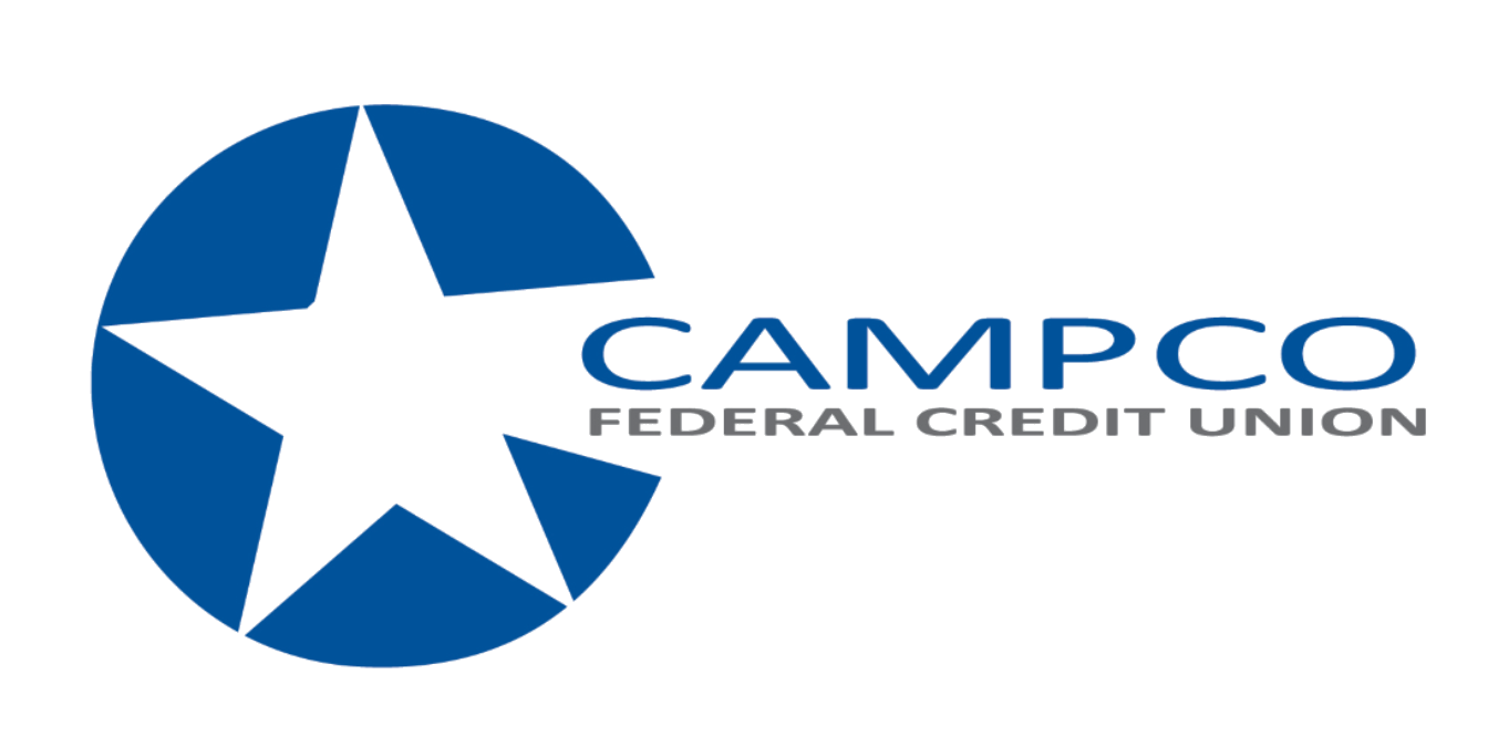 Logo of Campco Federal Credit Union with a blue star design.