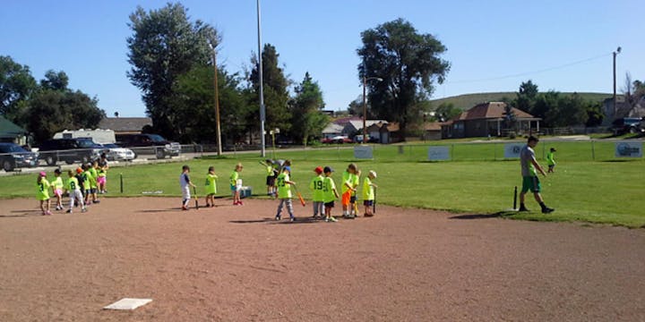 Photo of the Little Sluggers Baseball team