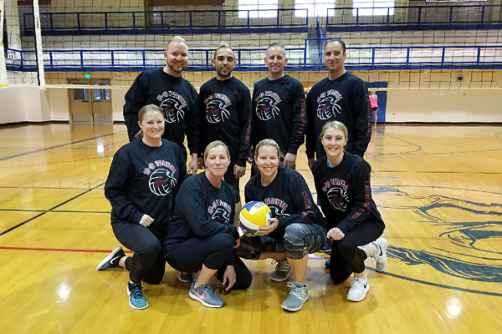 Photo of a volleyball team