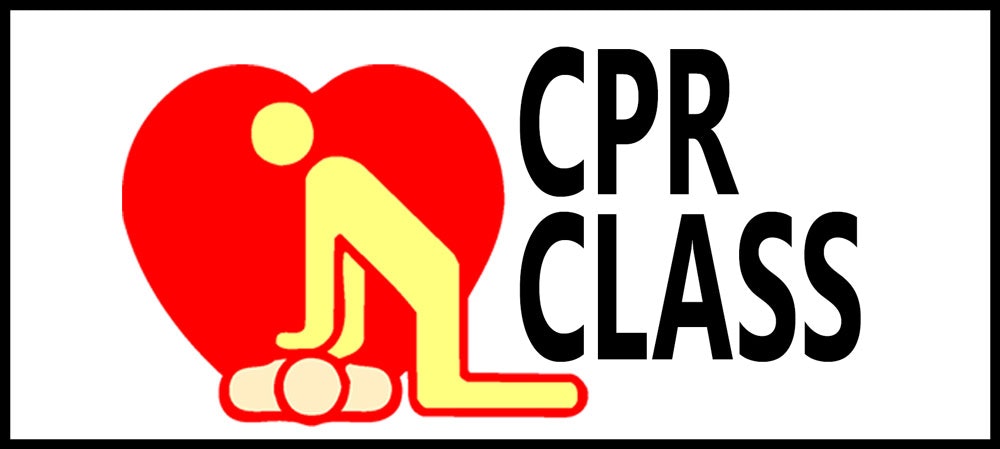 cpr words and simple outline of people doing cpr