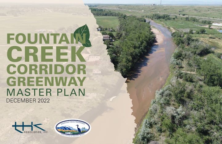 Fountain Creek Corrido Greenway Master Plan, Cover, Dec 2022