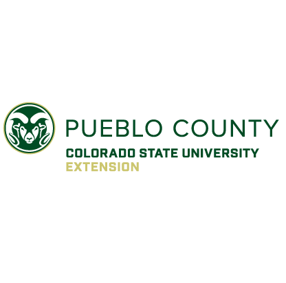 Logo of Pueblo County Colorado State University Extension with a ram head symbol.