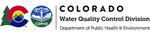 Logo of the Colorado Department of Public Health & Environment's Water Quality Control Division.