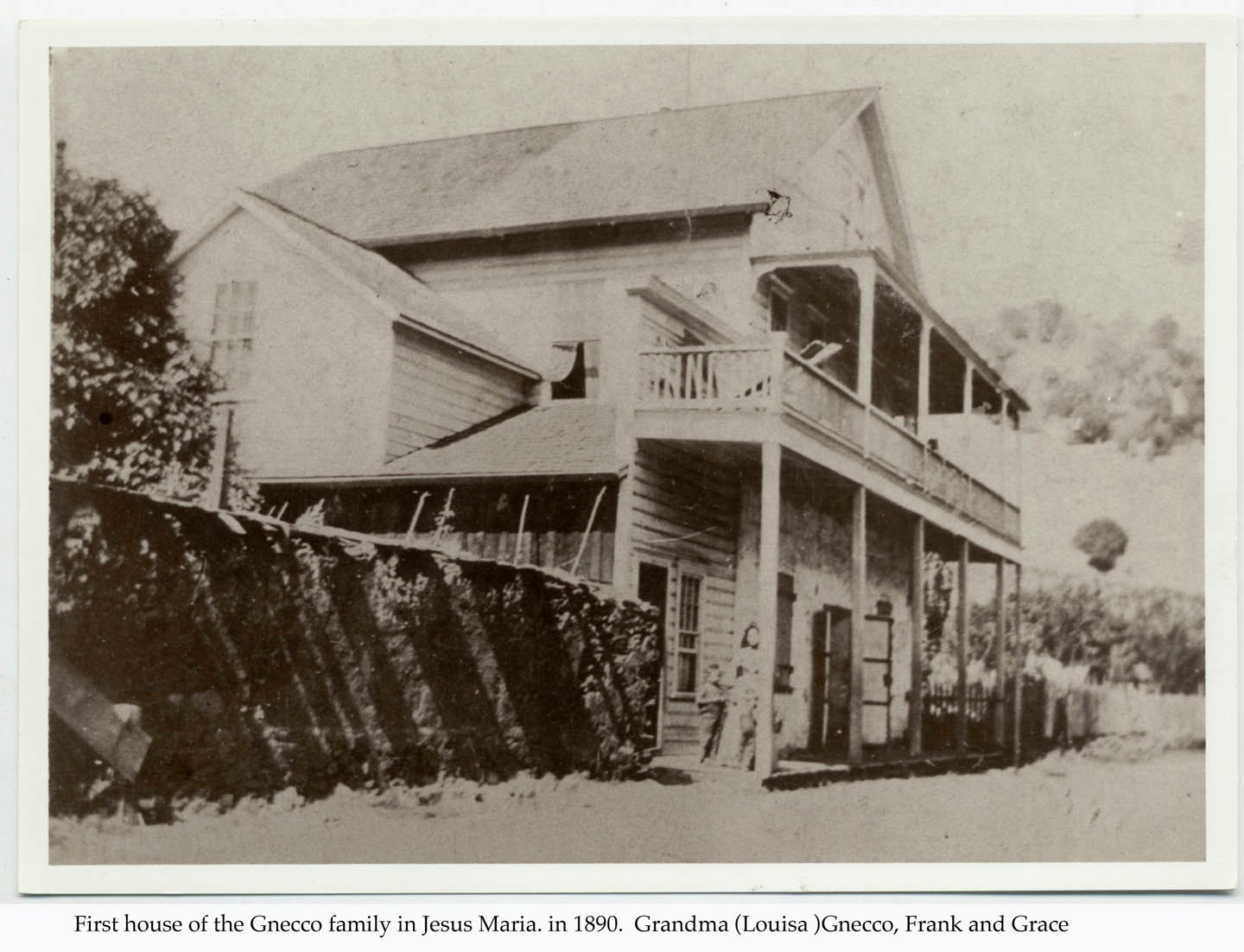 historic photo of JM Gnecco house