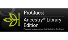 ProQuest Ancestry Library Edition logo, powered by Ancestry and distributed by ProQuest.