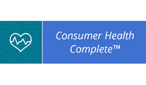 Heart icon with "Consumer Health Complete™" text on a blue background.