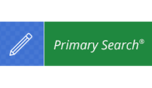 Blue and green logo with a pencil icon and the text "Primary Search®".