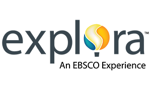 The image shows the word "explora" with a stylized globe icon as the letter "o."