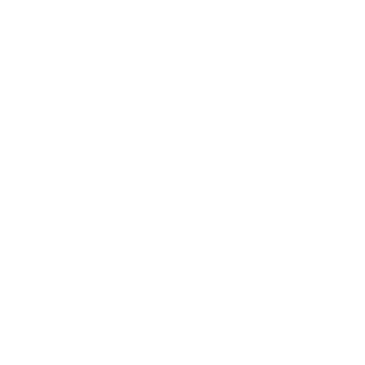 A simple white magnifying glass icon on a transparent background.