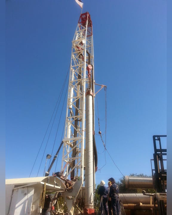 May contain: human, person, oilfield, and construction crane