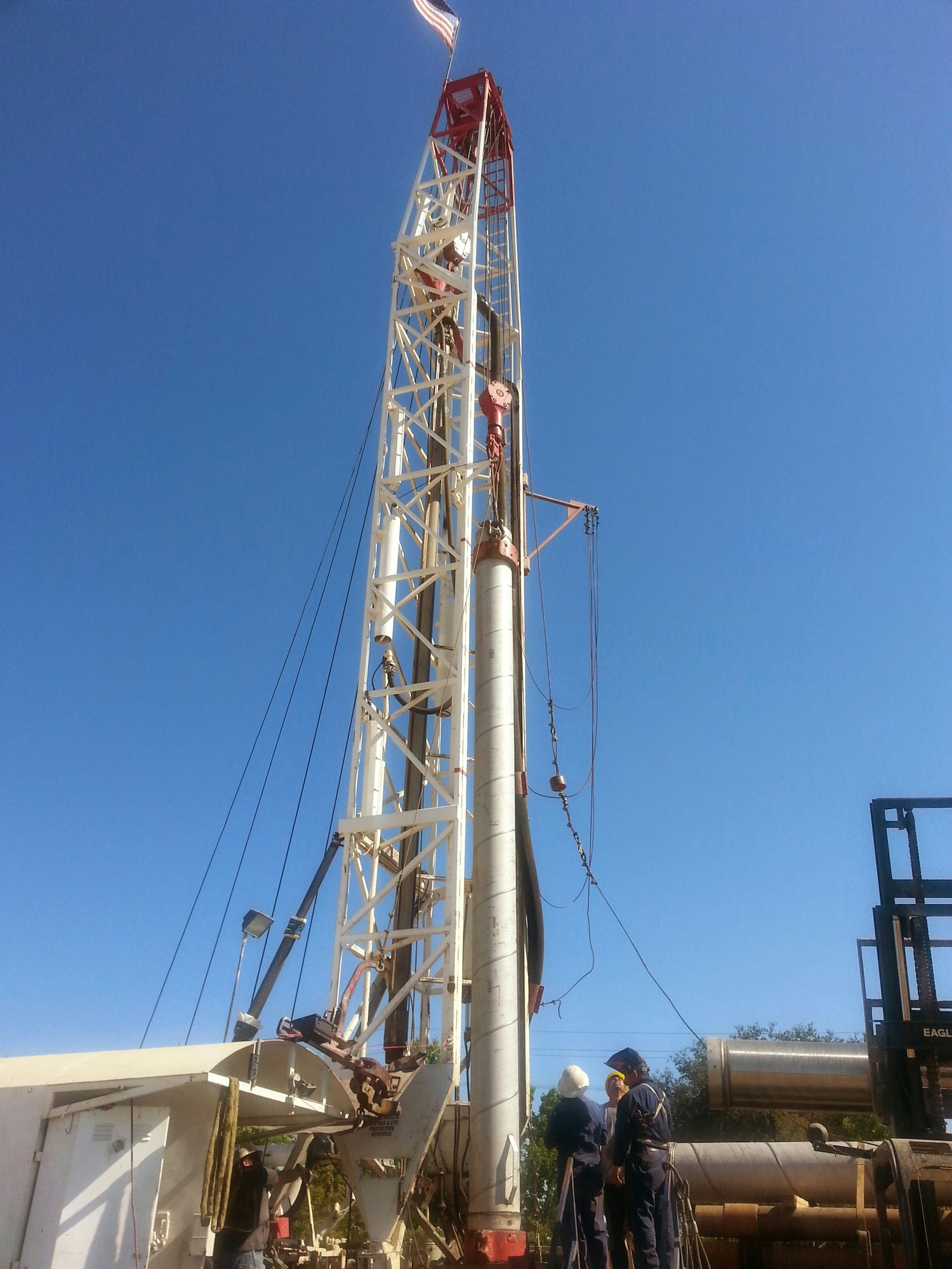 May contain: human, person, oilfield, and construction crane