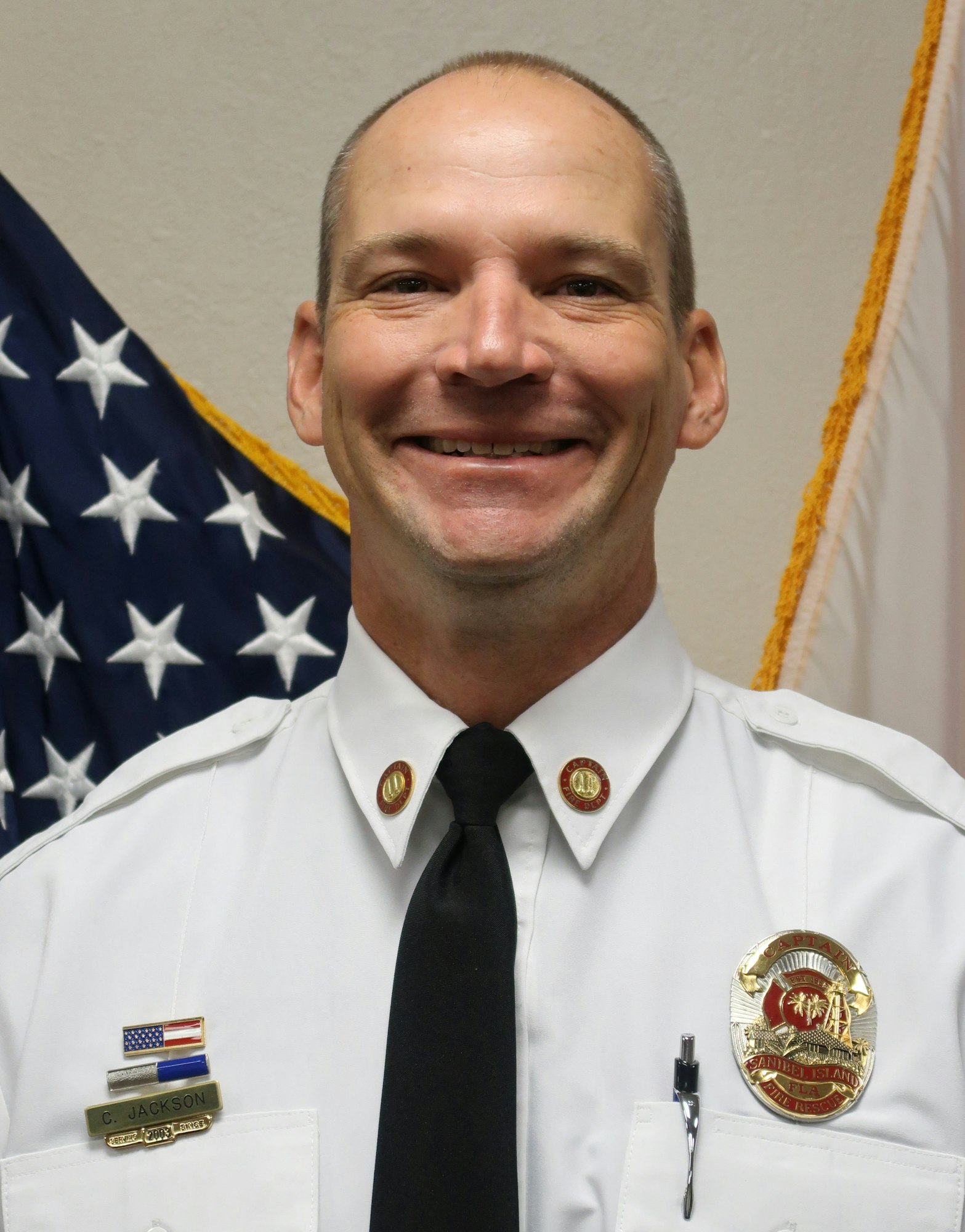 Captain Chris Jackson in his Class A Uniform.