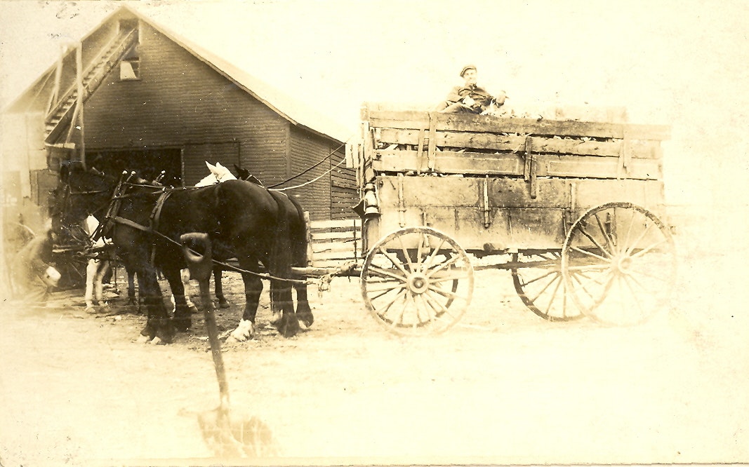 May contain: transportation, vehicle, wagon, machine, wheel, and person