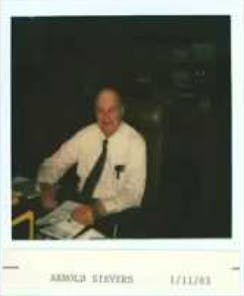 Polaroid photo of a man