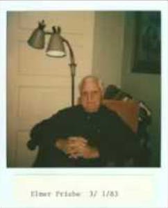Polaroid photo of a man