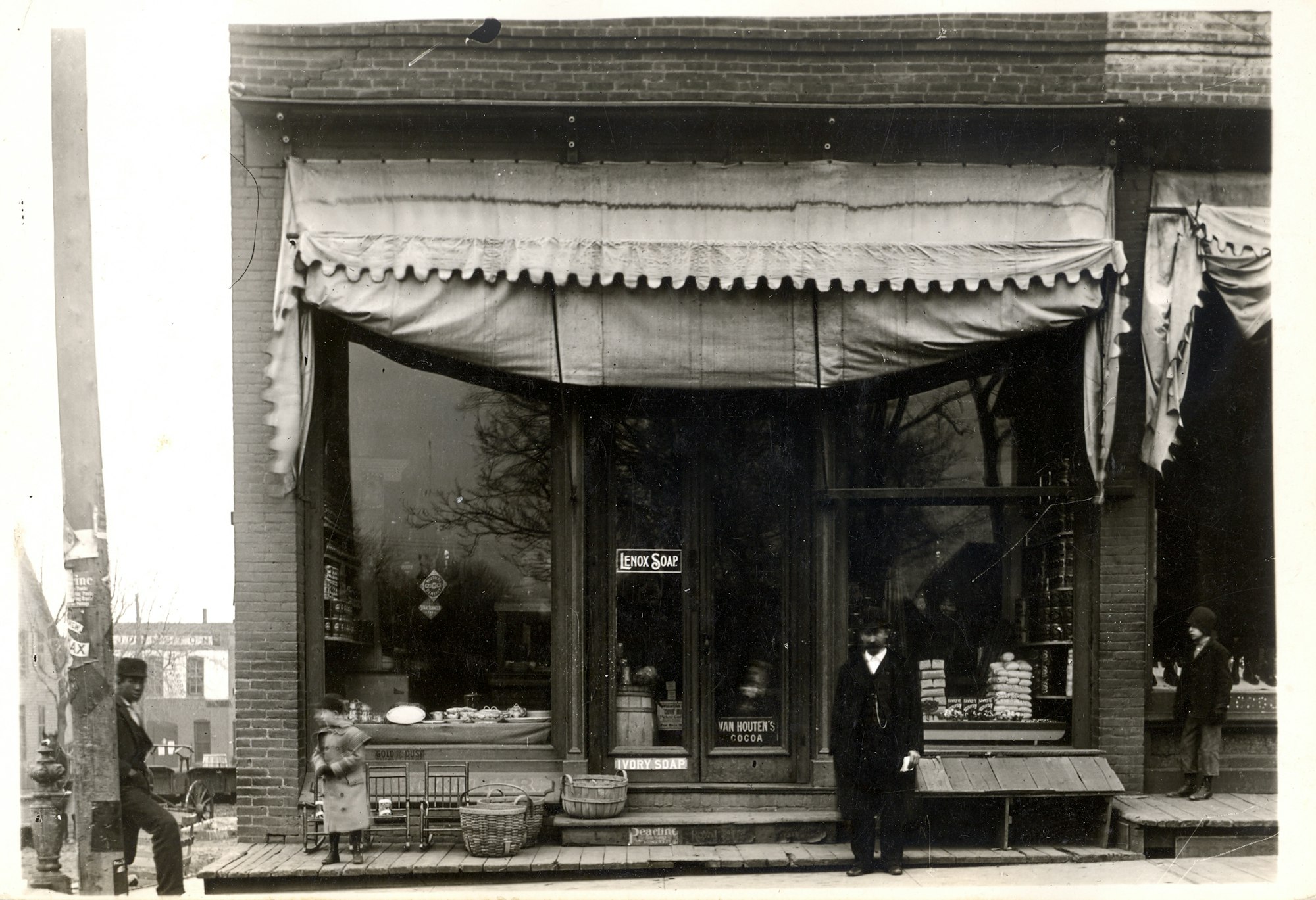 May contain: cafe, indoors, restaurant, architecture, building, person, canopy, awning, clothing, coat, and cafeteria