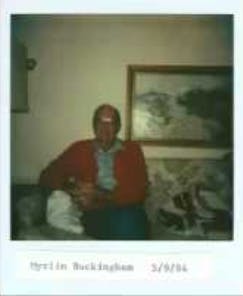 Polaroid photo of a man