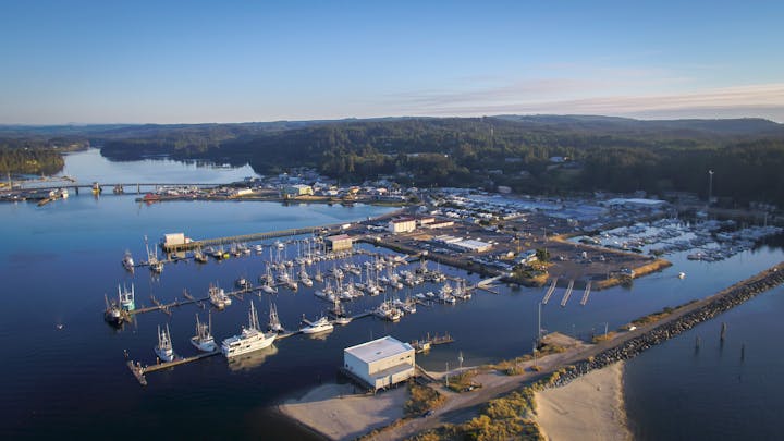 May contain: nature, outdoors, landscape, scenery, marina, water, boat, transportation, vehicle, waterfront, aerial view, pier, dock, port, and harbor