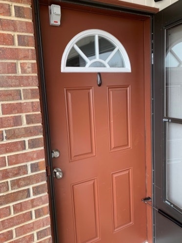 May contain: door, hardwood, stained wood, and wood