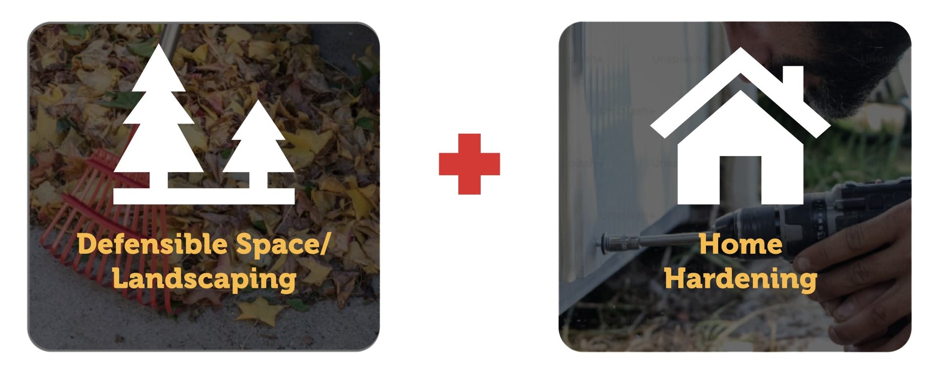 Tips for wildfire protection: focus on defensible space/landscaping and home hardening.