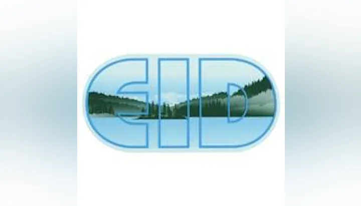 Logo with "GID" and a scenic forest and lake landscape inside the letters.