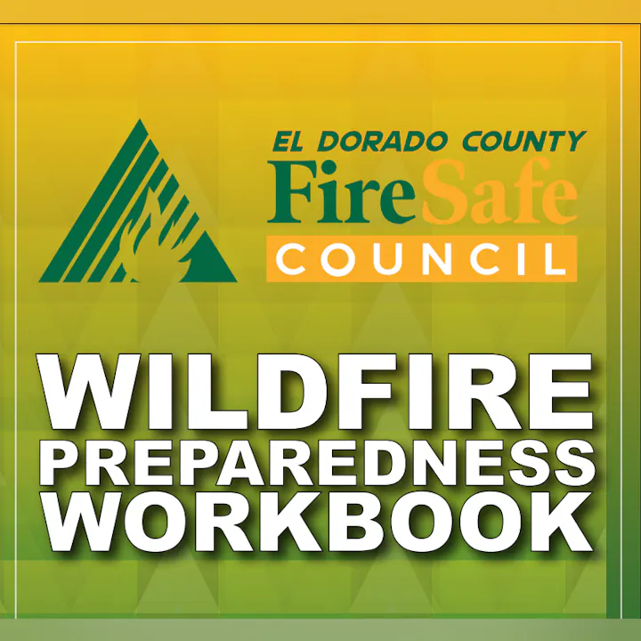 El Dorado County Fire Safe Council's "Wildfire Preparedness Workbook" cover.