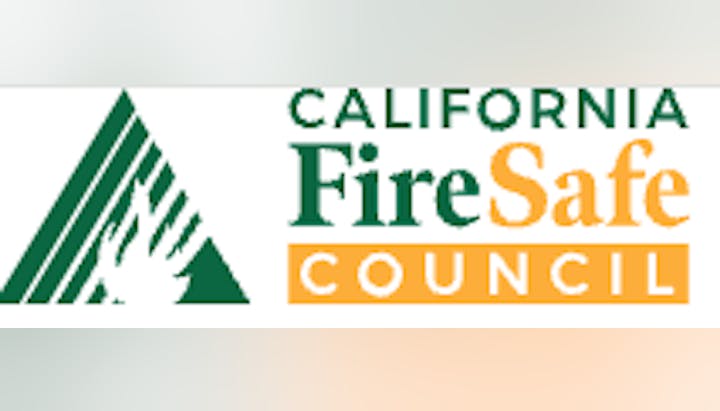 Logo of the California Fire Safe Council with a green and orange design.