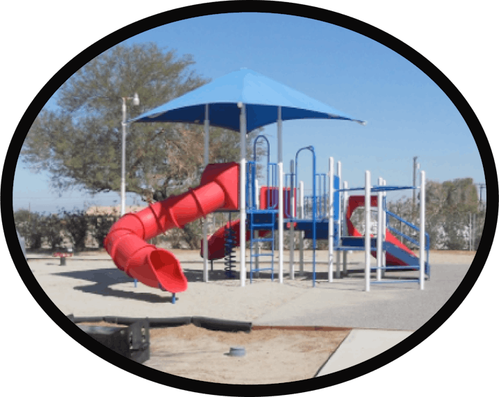 playground, play area, Salton City Park