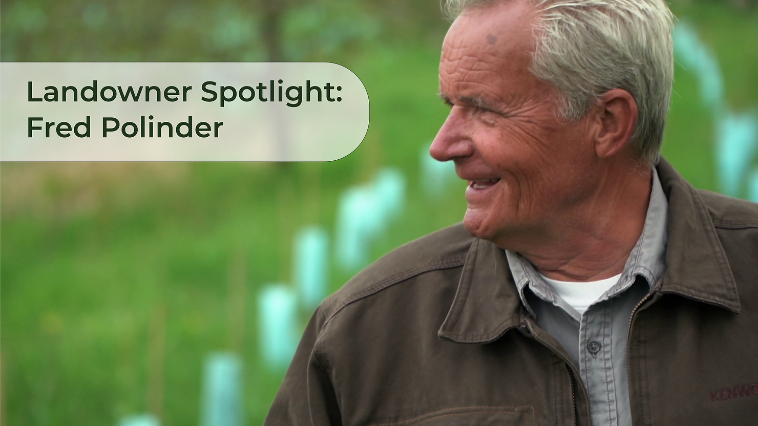 Landowner Spotlight: Fred Polinder - man with grey hair standing in a field