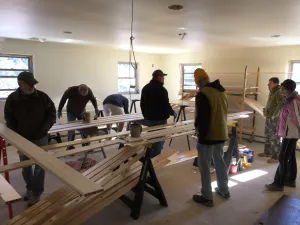 Photo of a group of people working