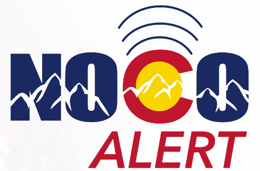 Logo with "NOAA ALERT" text, mountains, radio signal waves. Likely an emergency or weather alert graphic.