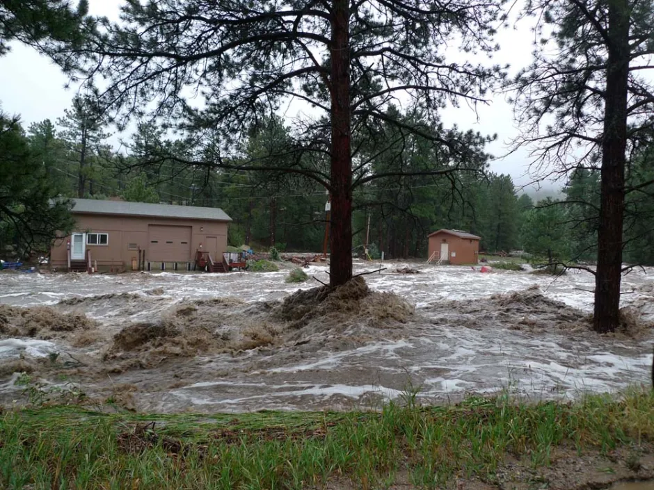 Photo of a flooded landscape: mash_11_email-Treatment Plant from Iroquois-Thursday Morning