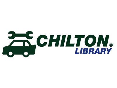 The image features the Chilton Library logo, which includes a car and a wrench symbol, indicating automotive repair resources.