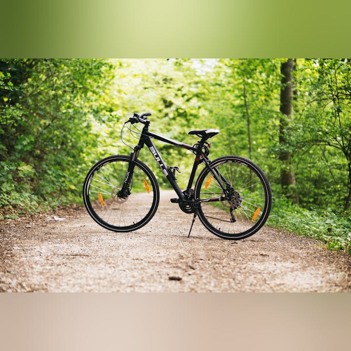 May contain: bicycle, bike, vehicle, transportation, wheel, machine, and mountain bike