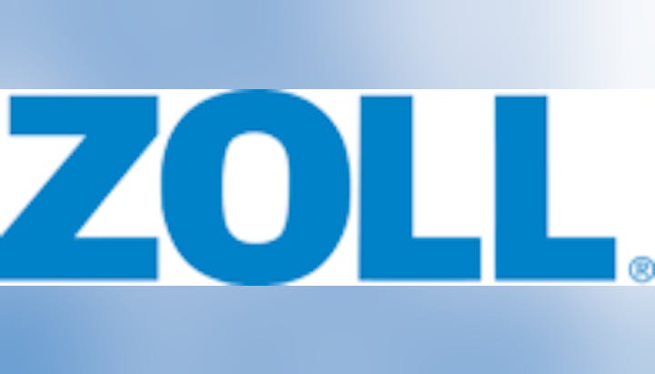 The image shows the blue "ZOLL" logo with a registered trademark symbol.