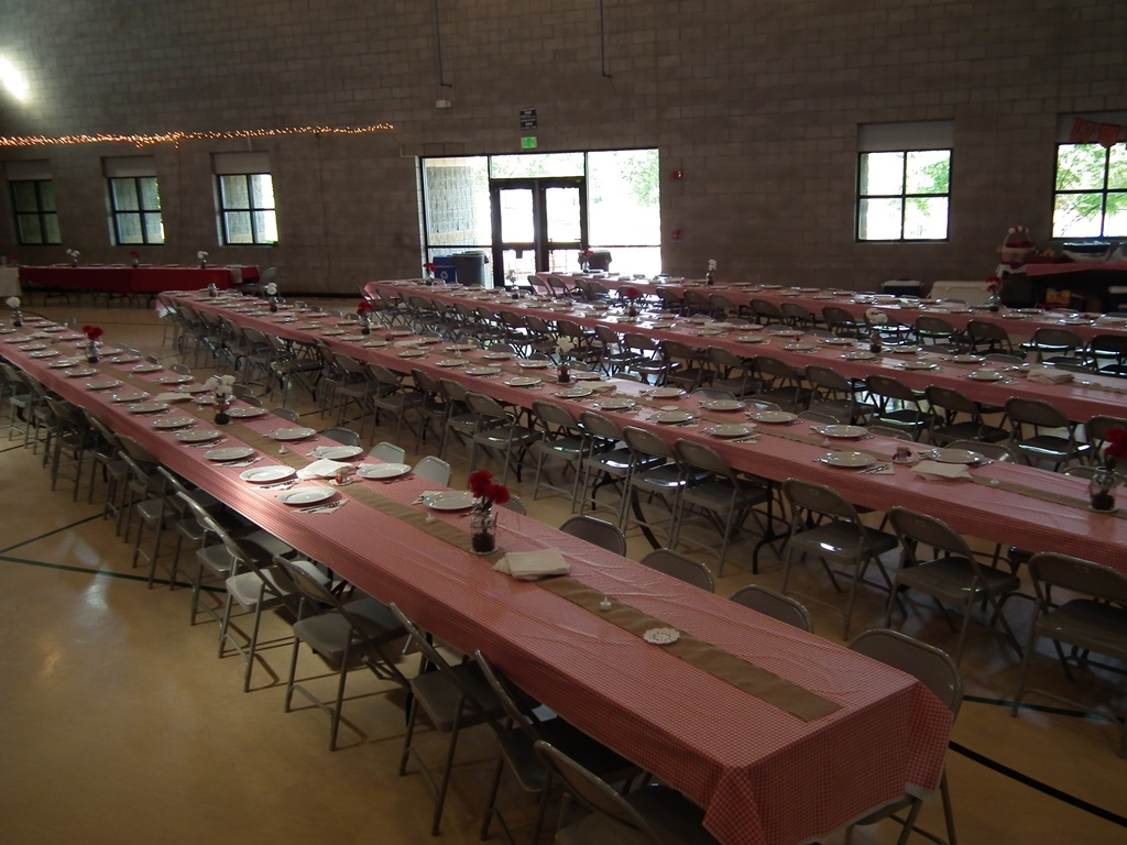 May contain: building, architecture, restaurant, indoors, dining table, table, furniture, cafeteria, and chair