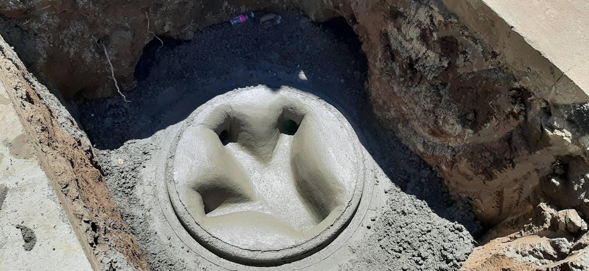 May contain: hole, architecture, building, and bunker