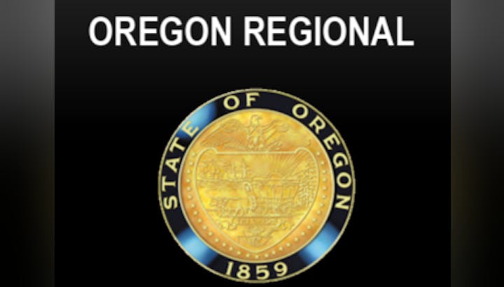 Oregon state seal with text "OREGON REGIONAL" above it.