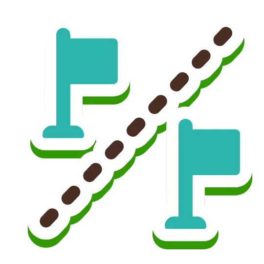 The image features an icon representing divided or dedicated spaces