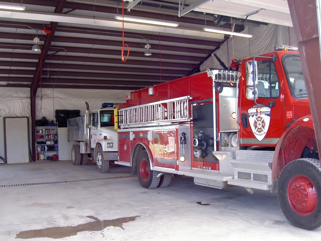 May contain: truck, vehicle, transportation, and fire truck