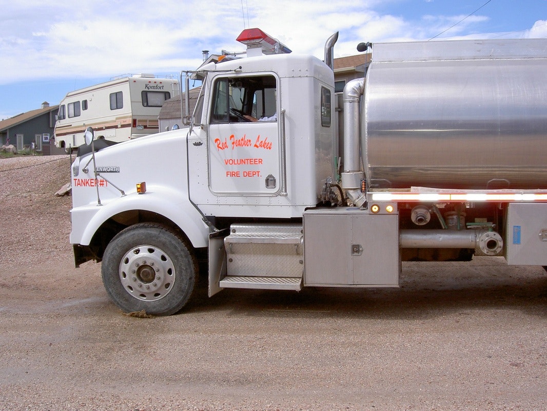 May contain: truck, vehicle, transportation, and trailer truck