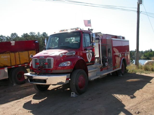 May contain: truck, vehicle, transportation, and fire truck